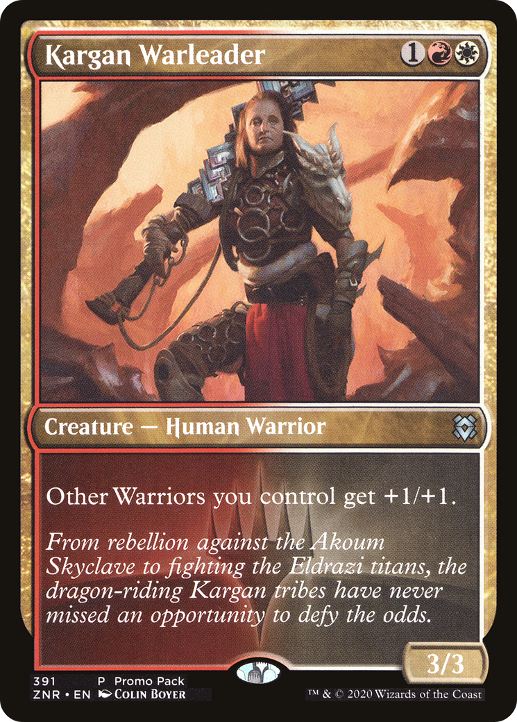 Image of Kargan Warleader (PPZNR-391) - Zendikar Rising