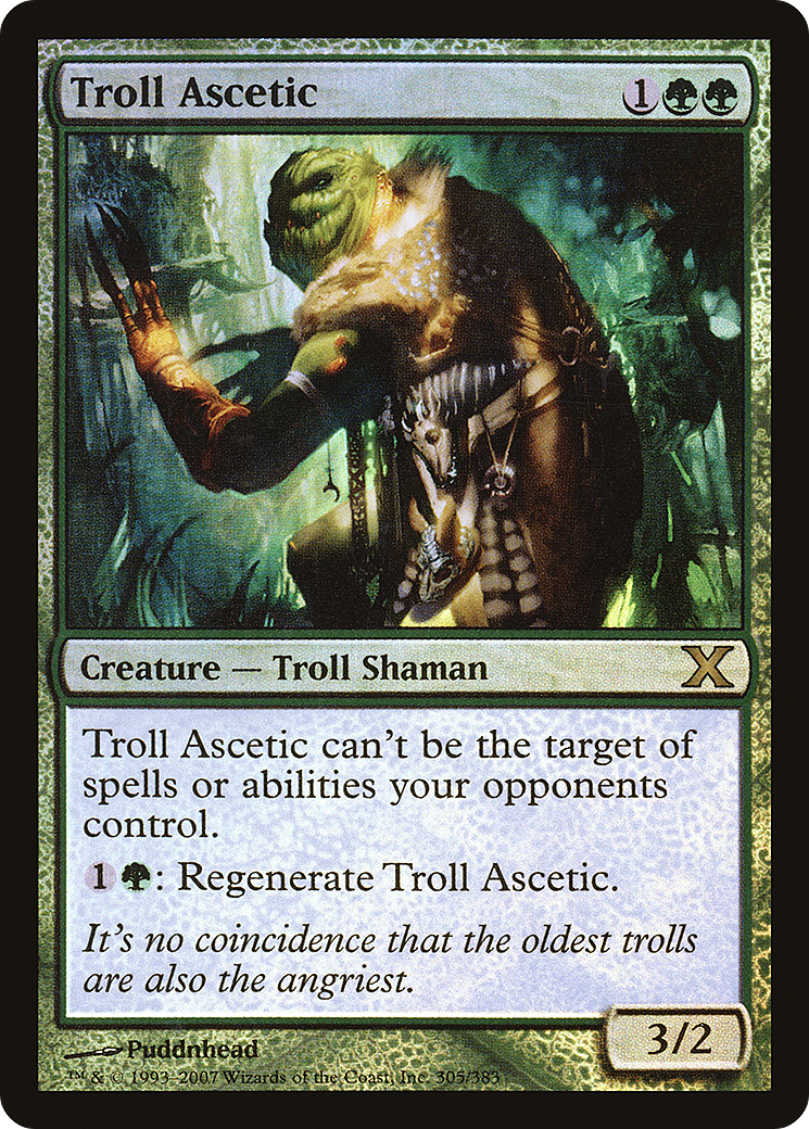 Image of Troll Ascetic (10E-305★) - Tenth Edition Foil