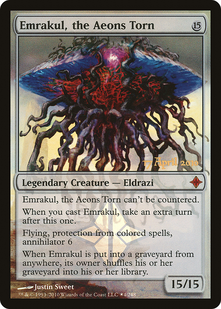 Image of Emrakul, the Aeons Torn (PRE-004) - Rise of the Eldrazi Promos Foil