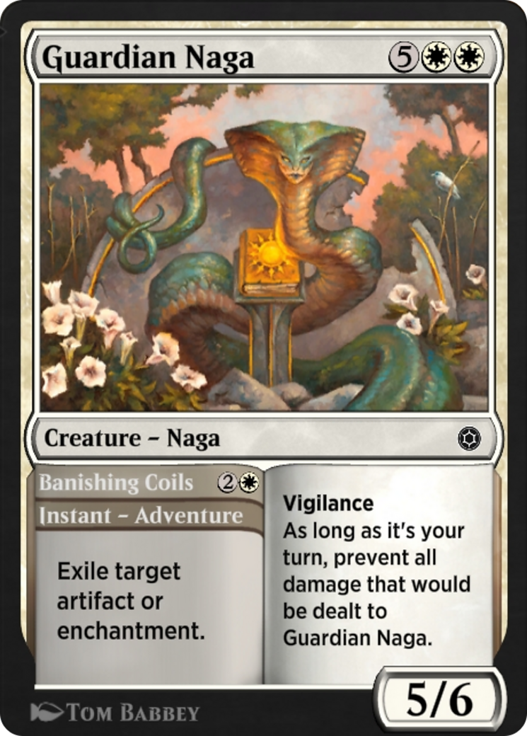 Image of Guardian Naga // Banishing Coils (HBG-090) - Alchemy Horizons: Baldur's Gate