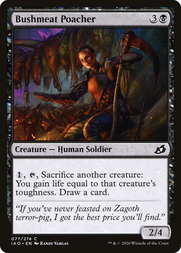 Image of Bushmeat Poacher (IKO-077) - Ikoria: Lair of Behemoths Foil