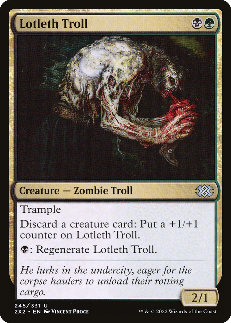 Image of Lotleth Troll (2X2-245) - Double Masters 2022 Foil