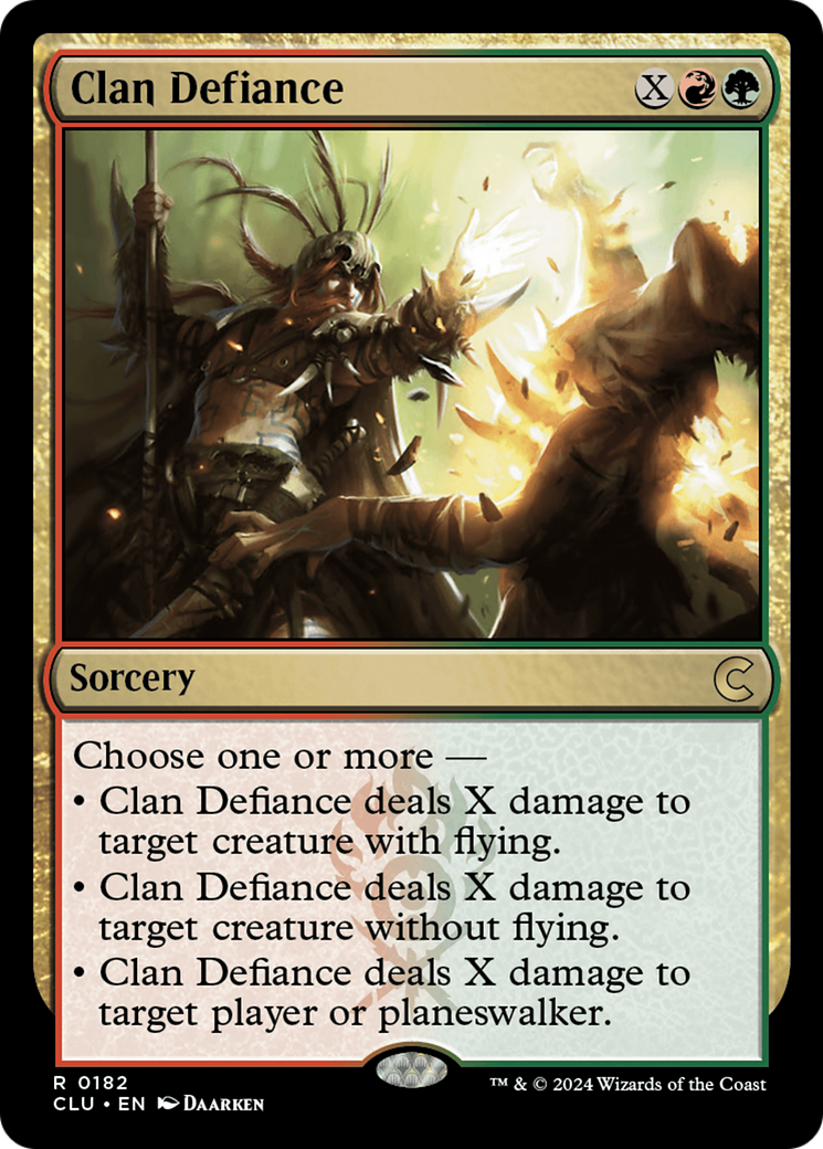 Image of Clan Defiance (CLU-182) - Ravnica: Clue Edition
