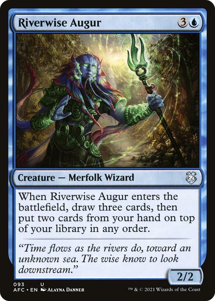 Image of Riverwise Augur (AFC-093) - Forgotten Realms Commander