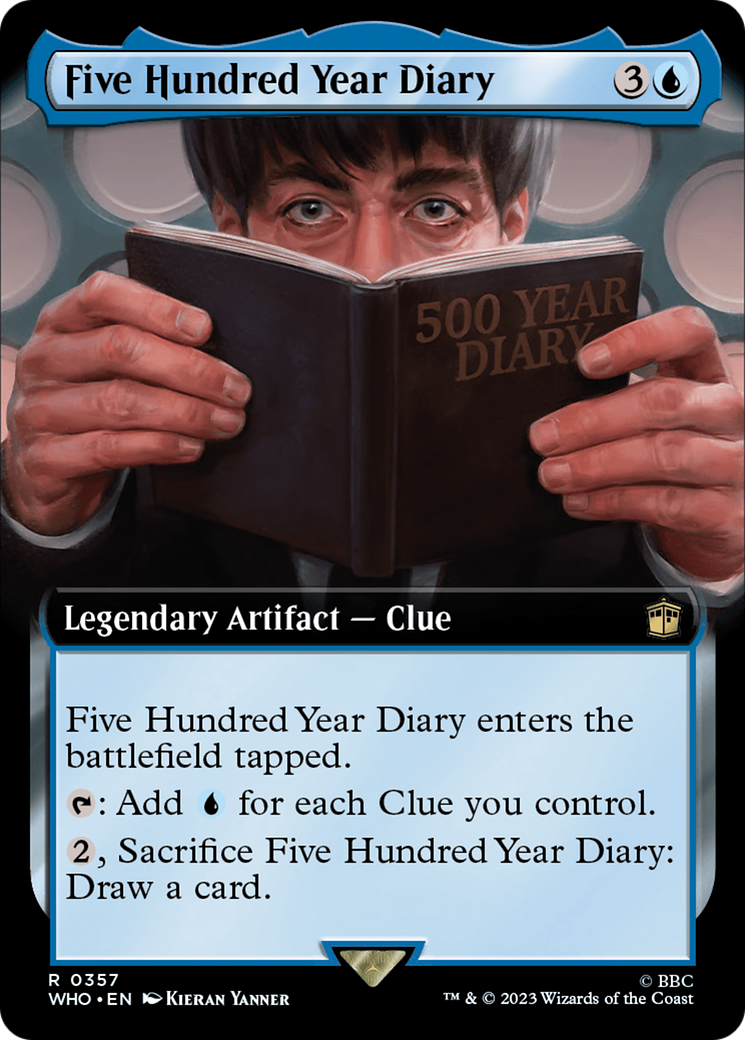 Image of Five Hundred Year Diary (Extended Art) (WHO-357) - Doctor Who: (Extended Art) Foil