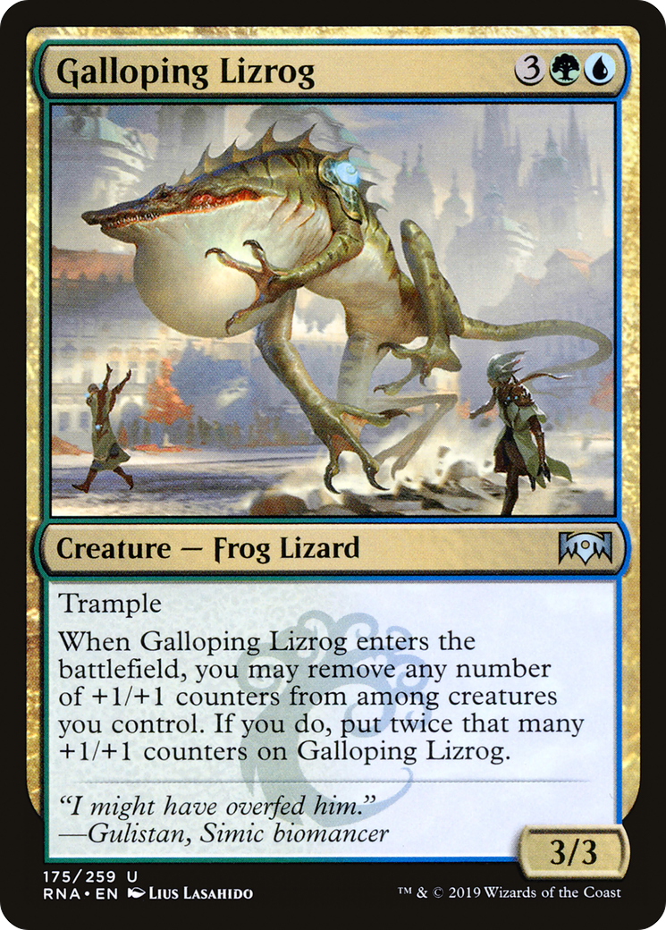 Image of Galloping Lizrog (RNA-175) - Ravnica Allegiance Foil