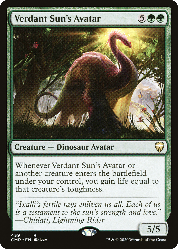 Image of Verdant Sun's Avatar (CMR-439) - Commander Legends