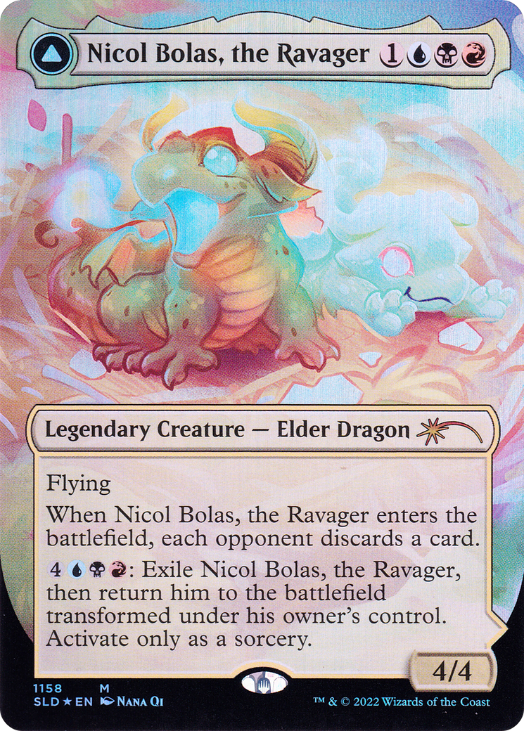Image of Nicol Bolas, the Ravager (SLD-1158) - Secret Lair Drop (Borderless) Foil