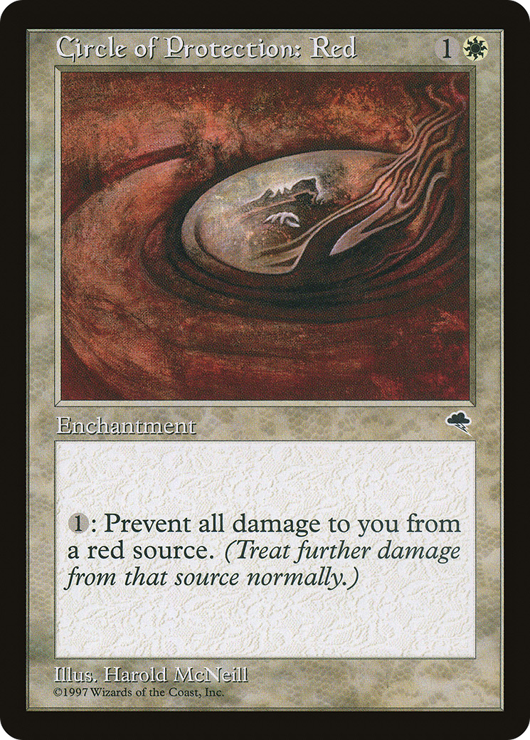 Image of Circle of Protection: Red (TMP-011) - Tempest