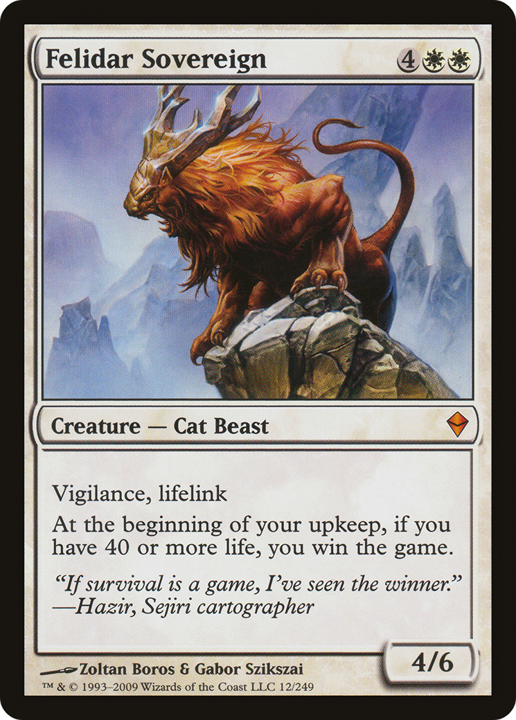 Image of Felidar Sovereign (ZEN-012) - Zendikar Foil