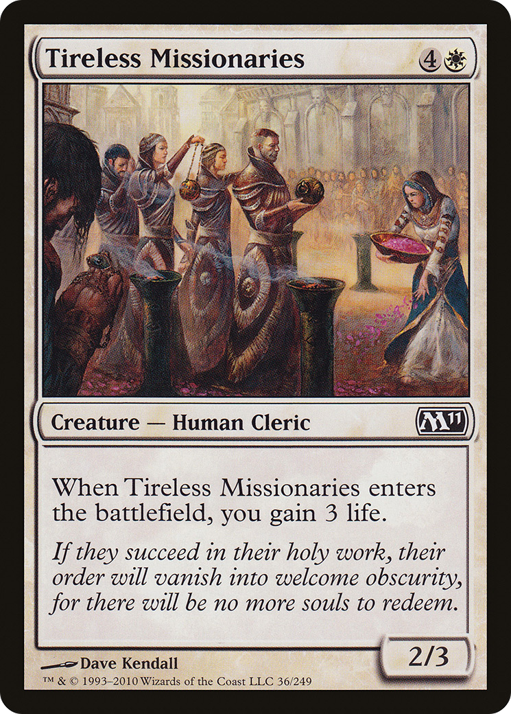 Image of Tireless Missionaries (M11-036) - Magic 2011 Foil