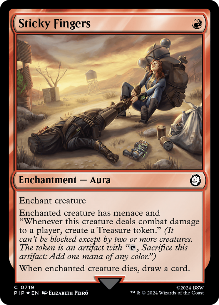 Image of Sticky Fingers (Surge Foil) (PIP-719) - Fallout Foil