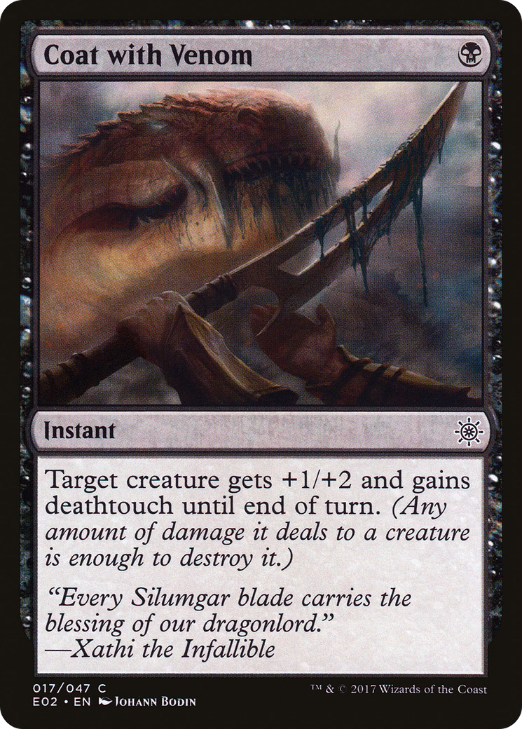 Image of Coat with Venom (E02-017) - Explorers of Ixalan