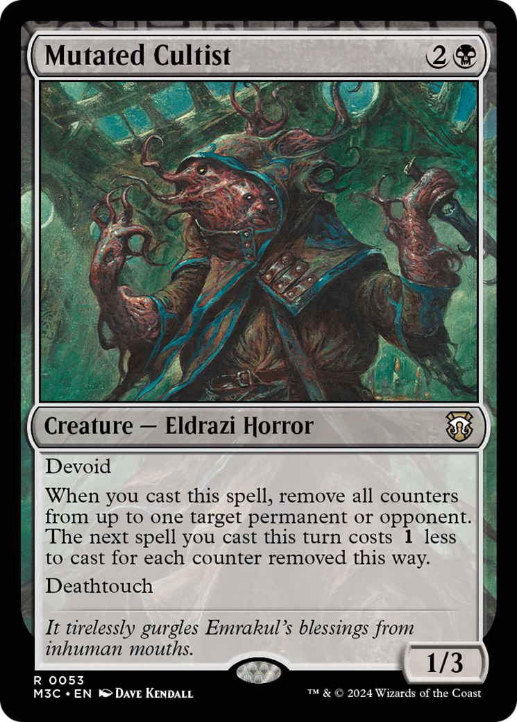 Image of Mutated Cultist (M3C-053) - Modern Horizons 3 Commander: (devoid)