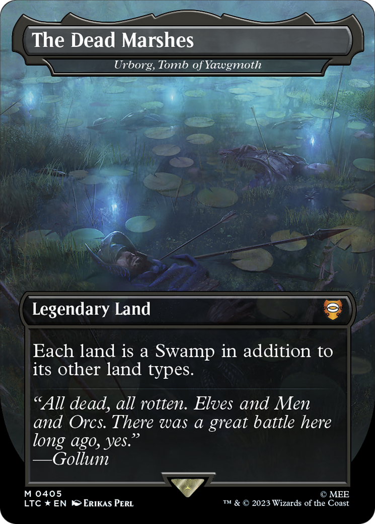 Image of The Dead Marshes - Urborg, Tomb of Yawgmoth (Surge Foil) (LTC-405) - Tales of Middle-earth Commander / The Dead Marshes (Borderless) Foil