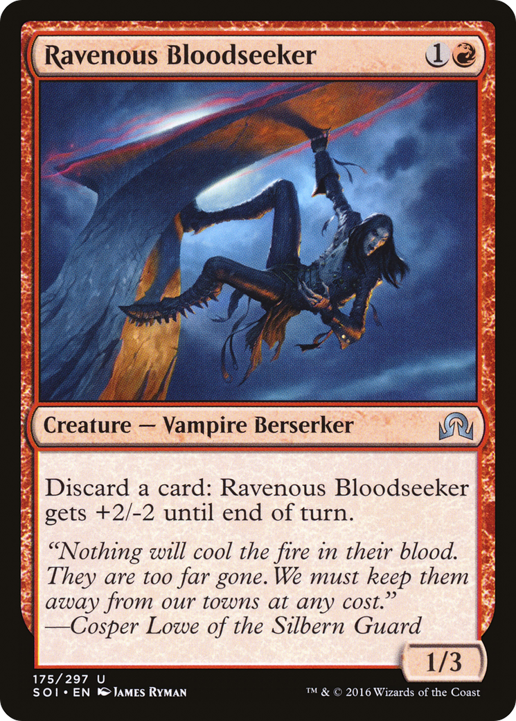 Image of Ravenous Bloodseeker (SOI-175) - Shadows over Innistrad Foil