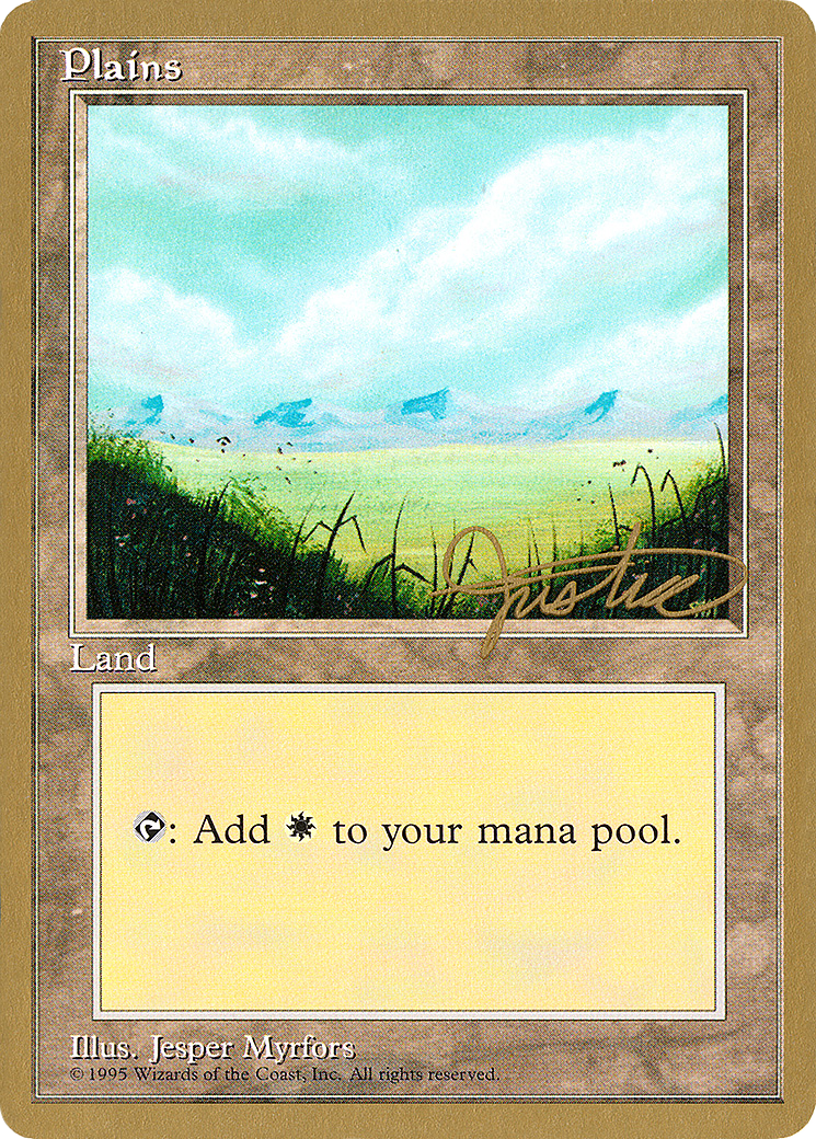 Image of Plains (C) - 1996 Mark Justice (4ED) (WCD-) - Pro Tour Collector Set