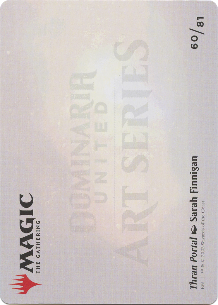 Image of Thran Portal // Thran Portal (ADMU-060) - Dominaria United Art Series (Borderless) Foil