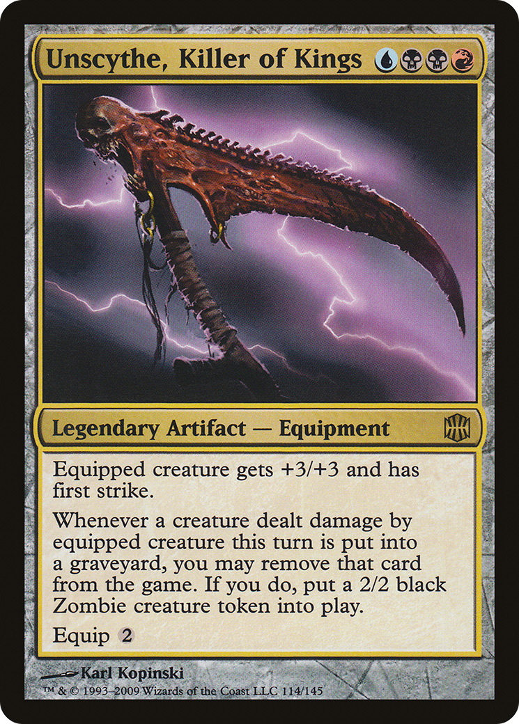 Image of Unscythe, Killer of Kings (ARB-114) - Alara Reborn Foil