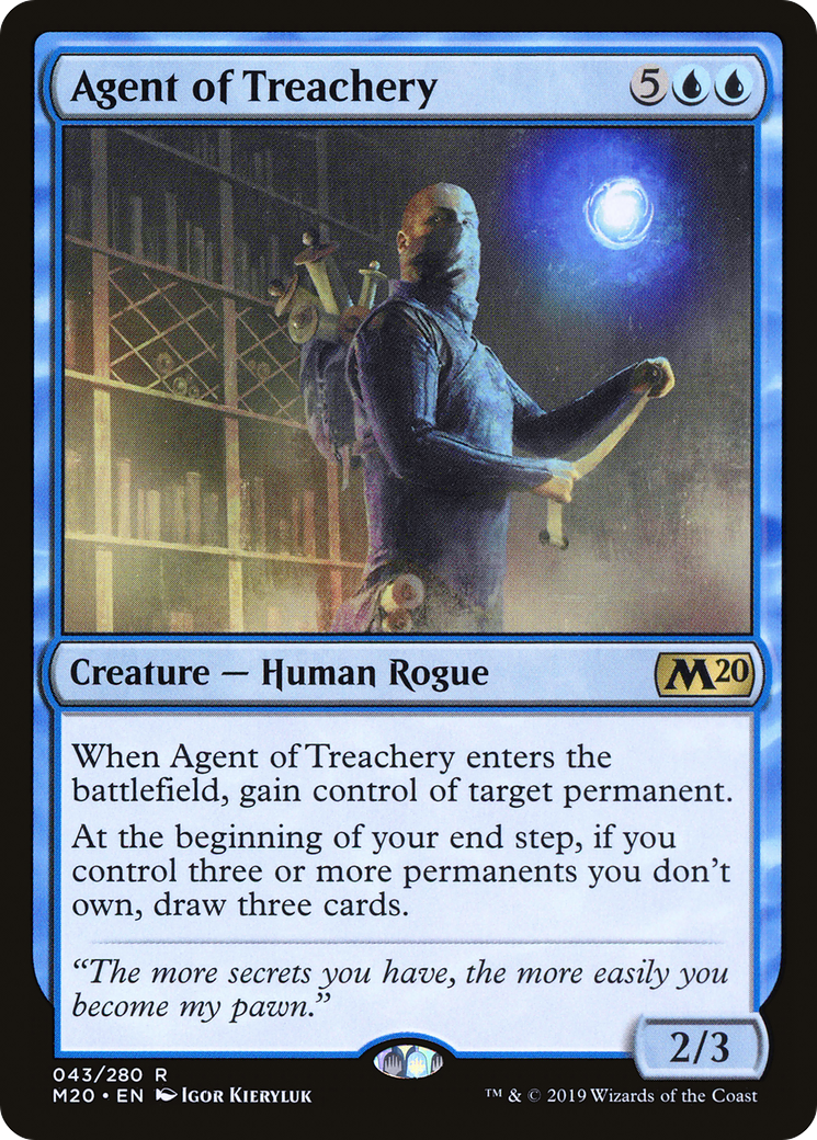 Image of Agent of Treachery (M20-043) - Core Set 2020 Foil