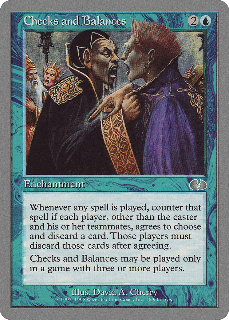 Image of Checks and Balances (UGL-016) - Unglued