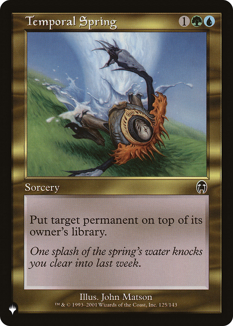 Image of Temporal Spring (LIST-APC-125) - The List