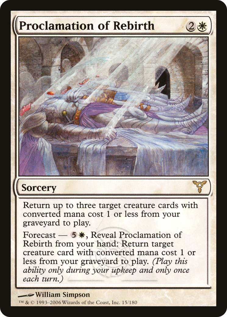 Image of Proclamation of Rebirth (DIS-015) - Dissension Foil