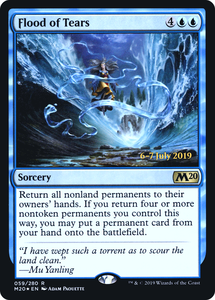 Image of Flood of Tears (PRE-059) - Core Set 2020 Promos Foil