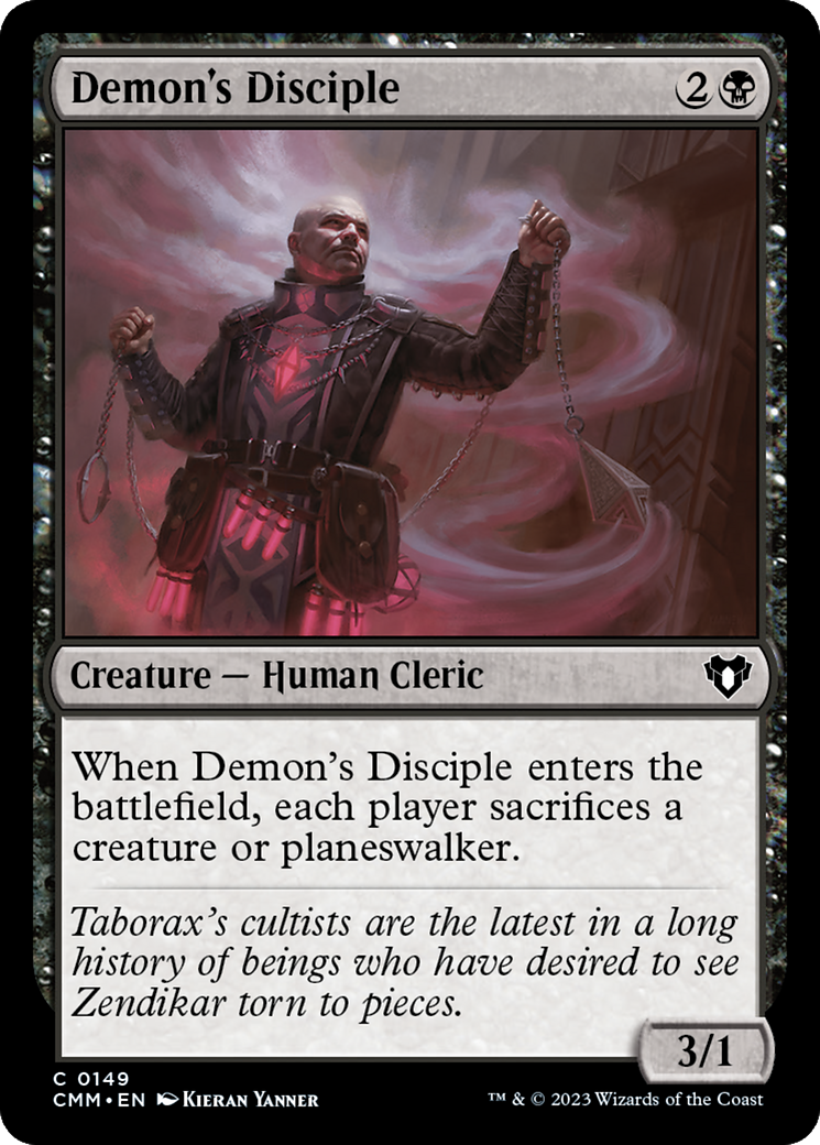 Image of Demon's Disciple (CMM-149) - Commander Masters Foil