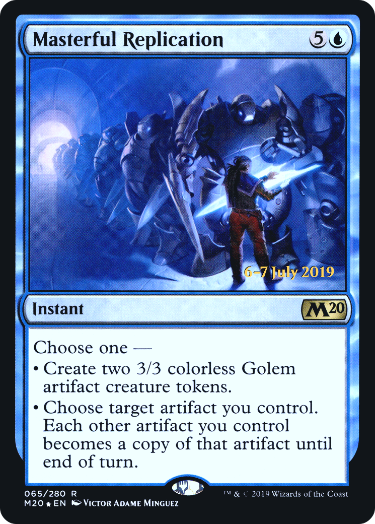 Image of Masterful Replication (PRE-065) - Core Set 2020 Promos Foil