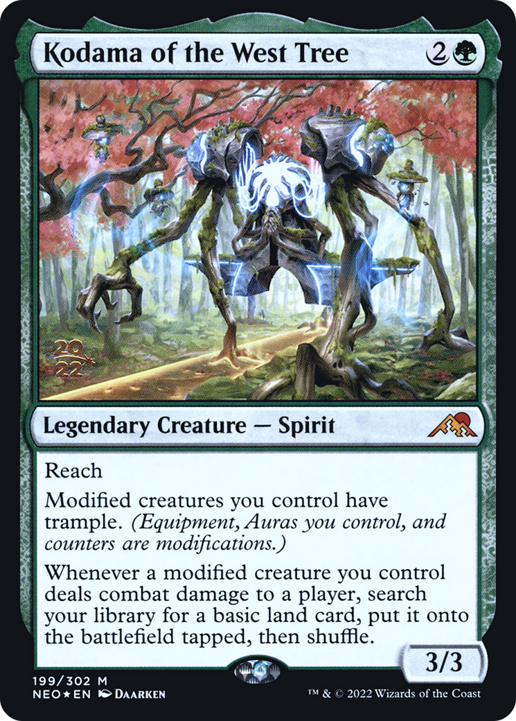 Image of Kodama of the West Tree (PRE-199) - Kamigawa: Neon Dynasty Promos Foil