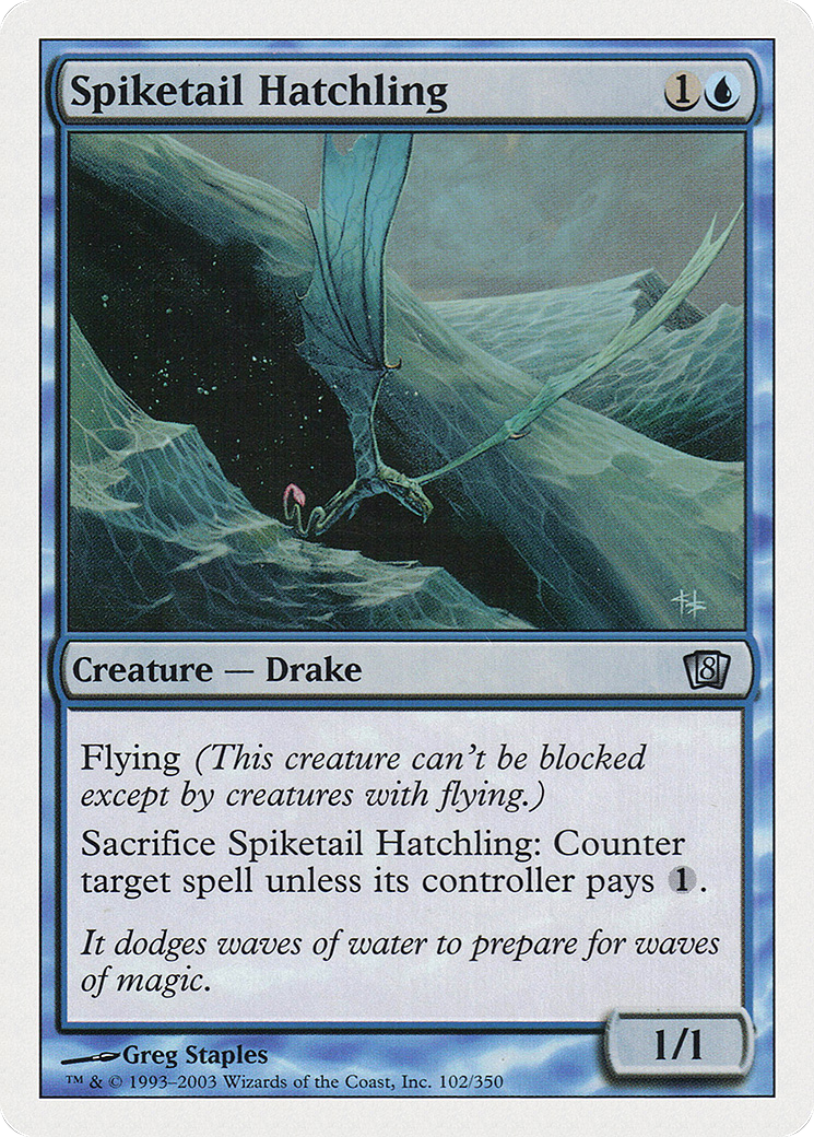 Image of Spiketail Hatchling (8ED-102) - 8th Edition Foil