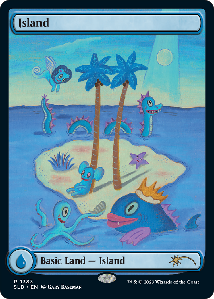 Image of Island (1383) (SLD-1383) - Secret Lair Drop: (Full Art)