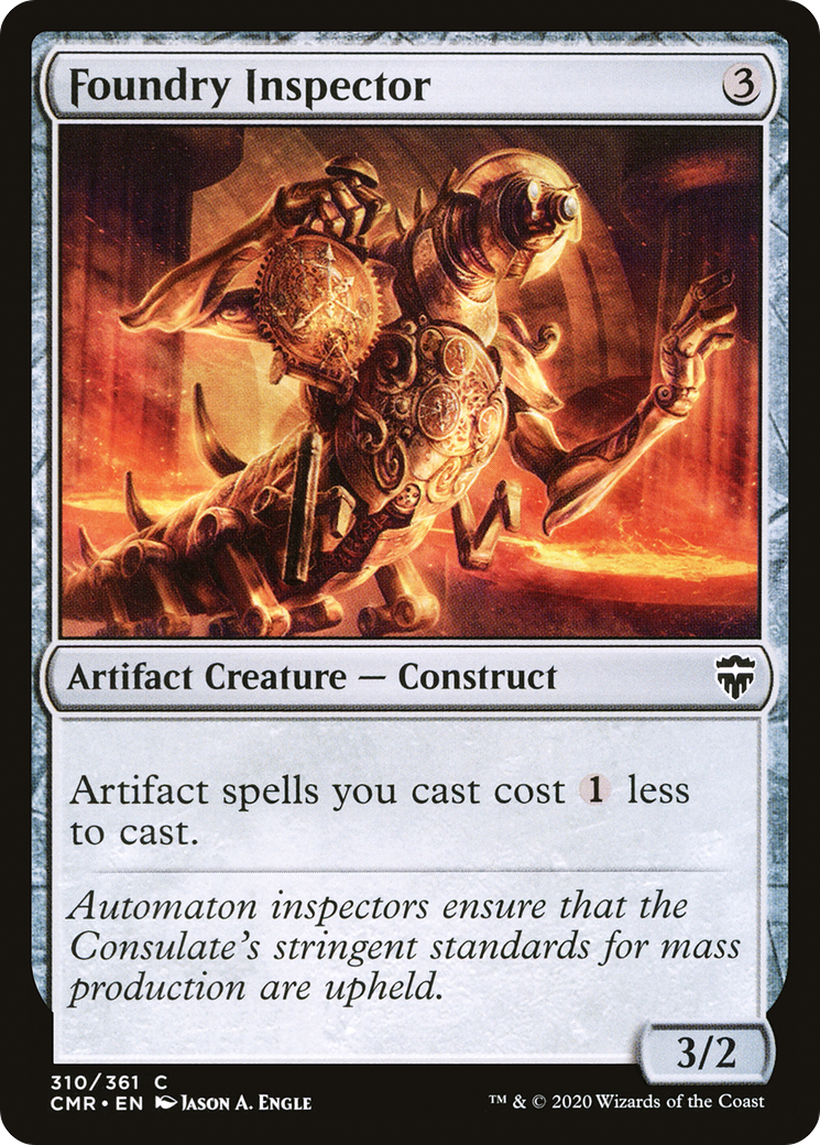 Image of Foundry Inspector (CMR-310) - Commander Legends Foil