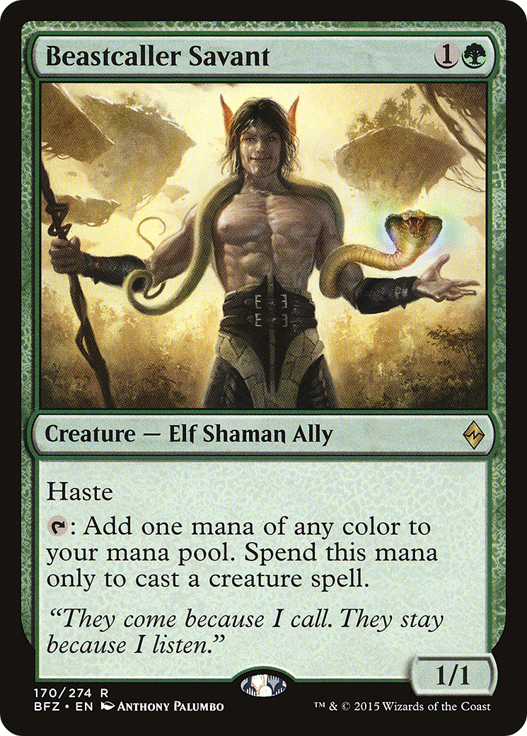 Image of Beastcaller Savant (BFZ-170) - Battle for Zendikar