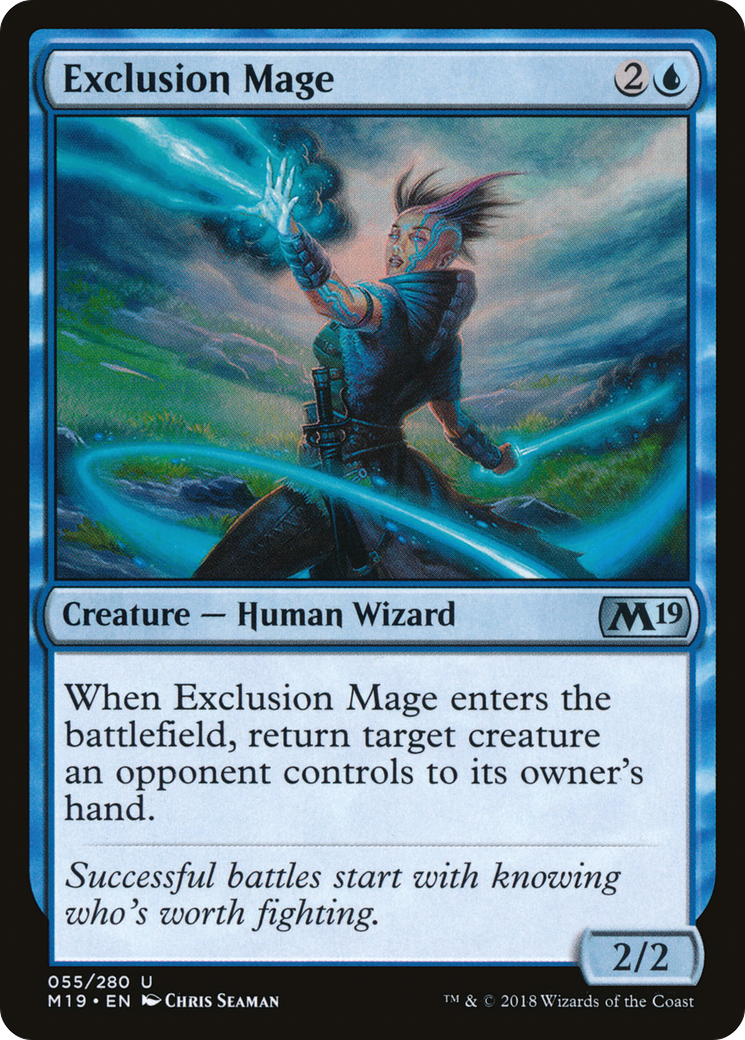 Image of Exclusion Mage (M19-055) - Core Set 2019