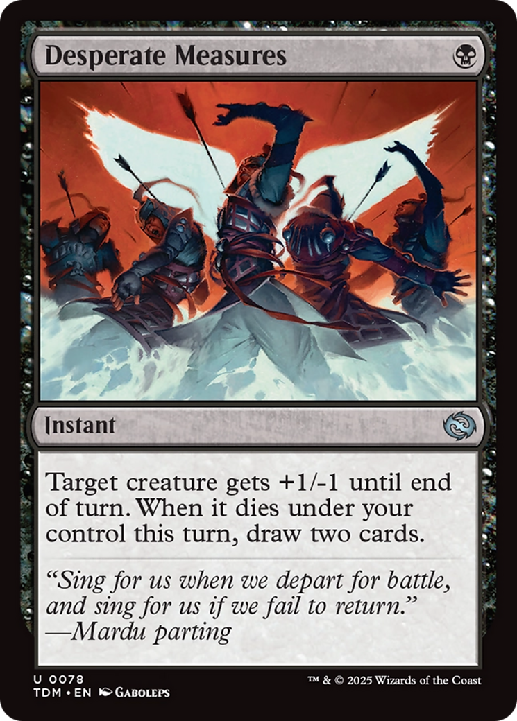 Image of Desperate Measures (TDM-078) - Tarkir: Dragonstorm