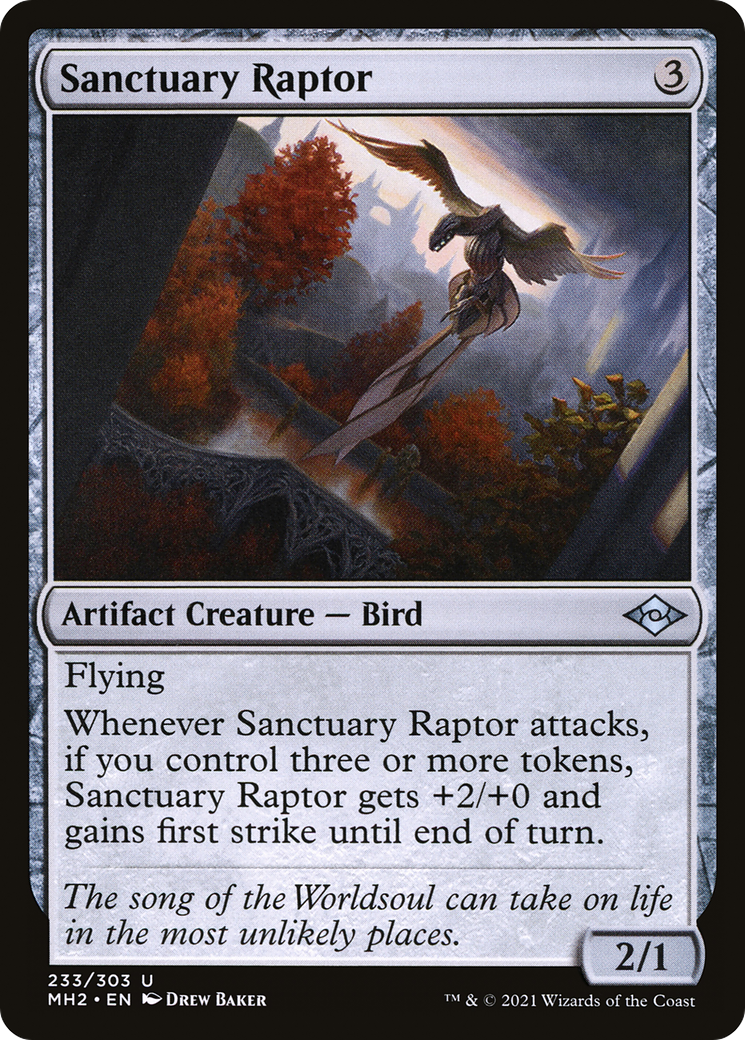 Image of Sanctuary Raptor (MH2-233) - Modern Horizons 2 Foil