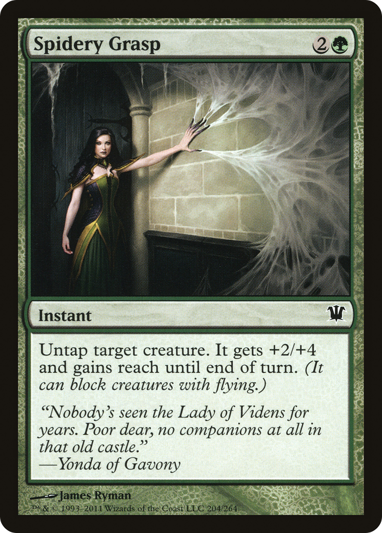 Image of Spidery Grasp (ISD-204) - Innistrad Foil