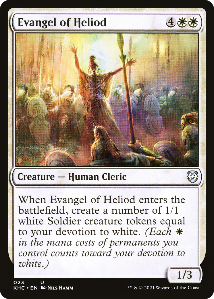 Image of Evangel of Heliod (KHC-023) - Kaldheim Commander