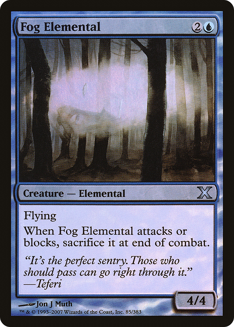 Image of Fog Elemental (10E-85★) - Tenth Edition Foil