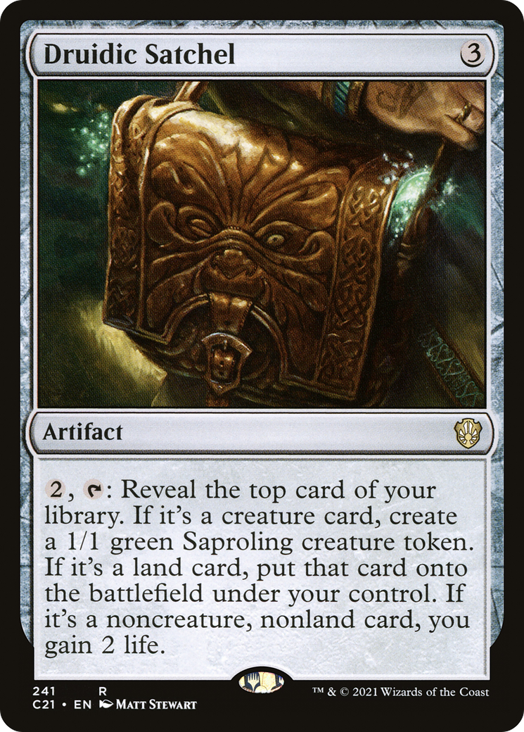 Image of Druidic Satchel (C21-241) - Commander 2021