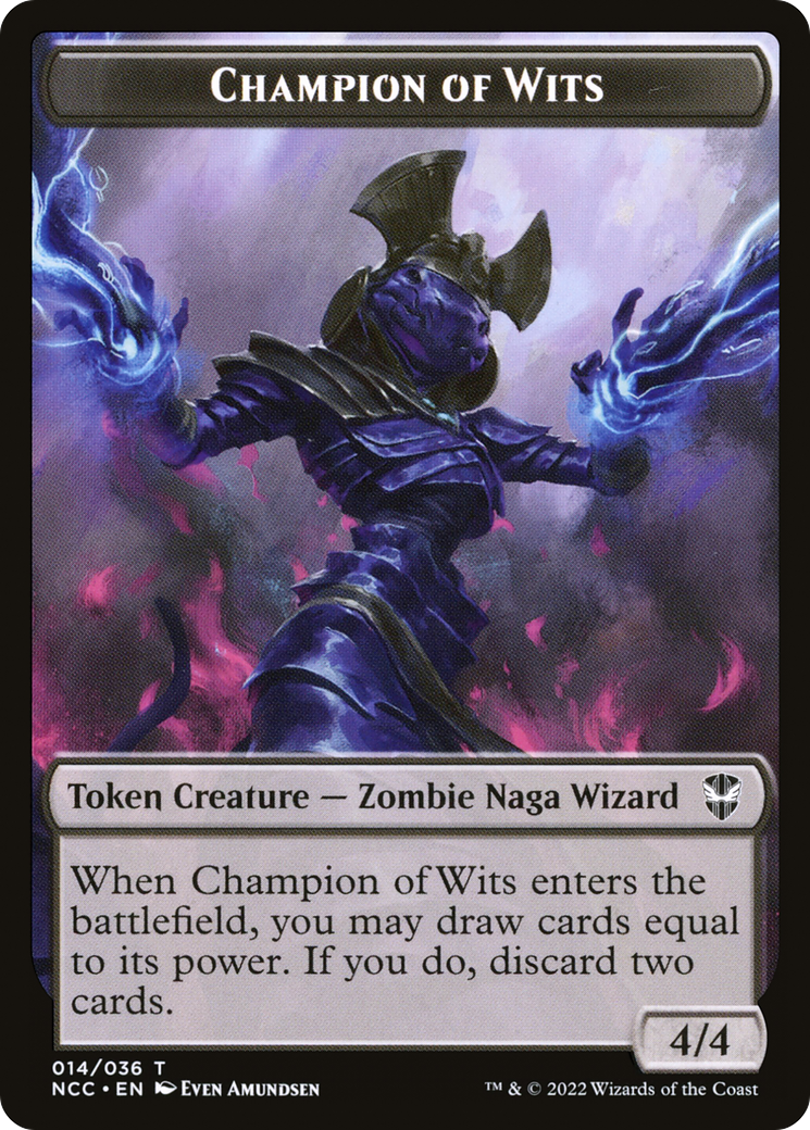 Image of Champion of Wits (TNCC-014) - New Capenna Commander Tokens Foil