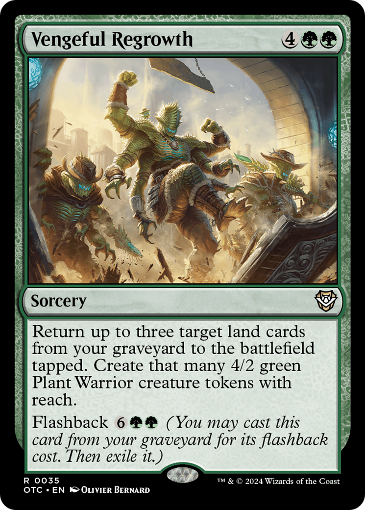 Image of Vengeful Regrowth (OTC-035) - Outlaws of Thunder Junction Commander