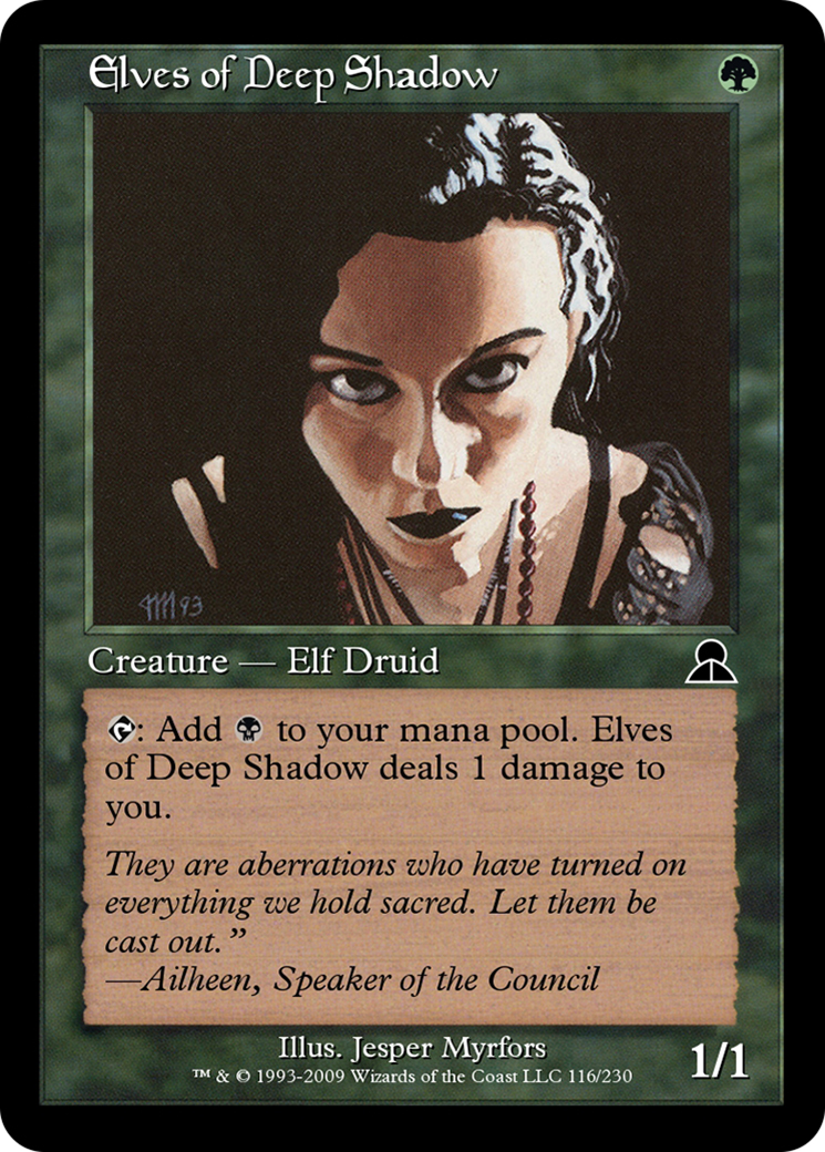Image of Elves of Deep Shadow (ME3-116) - Masters Edition III Foil