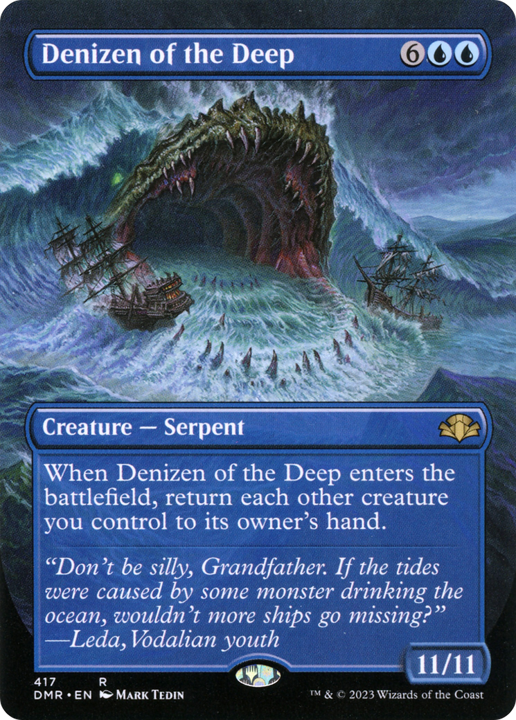 Image of Denizen of the Deep (Borderless) (DMR-417) - Dominaria Remastered (Borderless)