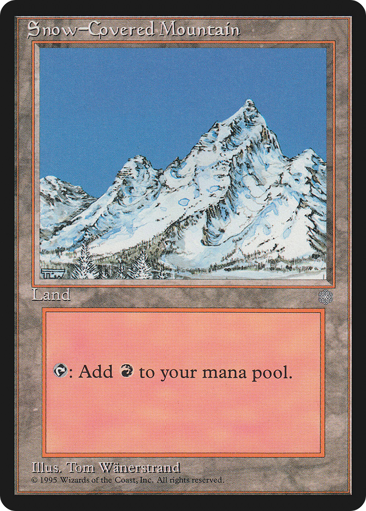 Image of Snow-Covered Mountain (ICE-349) - Ice Age