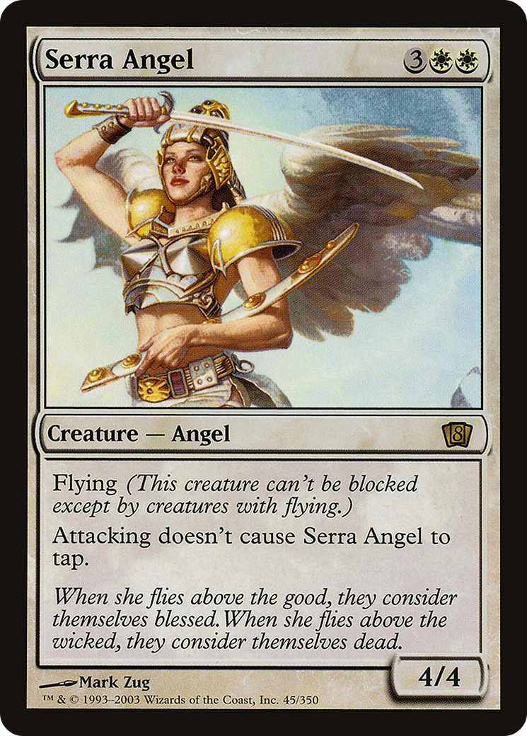 Image of Serra Angel (8ED-045) - 8th Edition