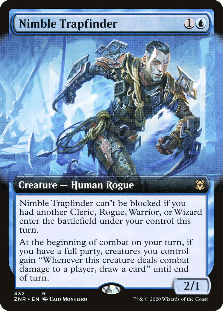 Image of Nimble Trapfinder (Extended Art) (ZNR-332) - Zendikar Rising: (Extended Art) Foil