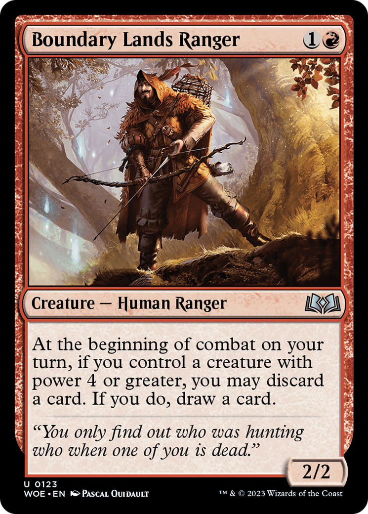 Image of Boundary Lands Ranger (WOE-123) - Wilds of Eldraine